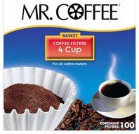 Rockline Industries Inc JR100 "4 Cup" 100-Count Coffee Filter For Mr. Coffee JR-4 N3