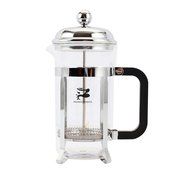 French Coffee Press & Tea Maker Infuser, 6 Coffee Cups, unique Filter Screen, Chrome glass pot N4