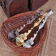 Genenic Kitchen Tools Retro Coffee Spoon Tea Metal N4