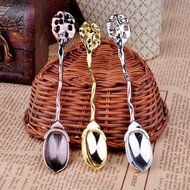 Genenic Kitchen Tools Retro Coffee Spoon Tea Metal N5