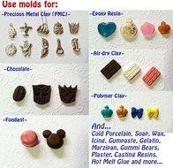 Silicone Mold Big Nail Polish Mould (44mm) Cupcake Topper Chocolate Clay Resin N2