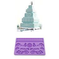Xgunion Silicone Lace Mold Mould Sugar Craft Fondant Mat Cake Decorating
