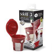 SOLOFILL K3 CHROME CUP Chrome Refillable Filter Cup for Keurig(R) (Single) N2