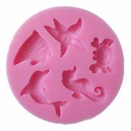 Generic Baking Tool Silicone Sugarcraft Cake Decorating Crab Mold Hippocampus Mould Starfish N8