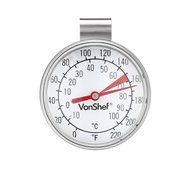 VonShef Stainless Steel Milk Frothing Espresso Thermometer with Dial and Clip N3