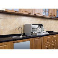 Midea MDC3203DSS3A 6-Place Setting Countertop Dishwasher, Silver color N2