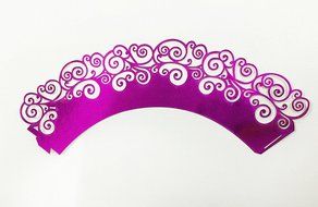 HUAL Cupcake Wrappers 50 Filigree Artistic Bake Cake Mirror Paper Cups Wave Lace Laser Cut Liner Baking Cup Muffin... N9