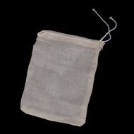 50pcs Drawstring Bags Nut Milk Tea Fruit Juice Strainer Filter Bag (white, 11 x 8cm) N15