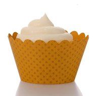 Dress My Cupcake Emma Gingerbread Brown Cupcake Wrappers, Set of 12 - Thanksgiving Cupcake Liners, Decorations...