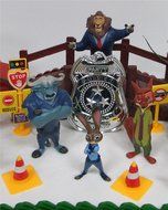 ZOOTOPIA 20 Piece Birthday CAKE Topper Set Featuring Judy Hopps, Nick Wilde, Major Lionhart - Themed Decorative... N6