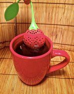 Light Weight, Handy, &amp; Convenient Strawberry Silicone Tea Infuser for Travel and Health&mdash;the Perfect Gift Idea!... N2