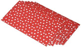 Entertaining with Caspari Dots Guest Towels, Platinum, Pack of 15 N7