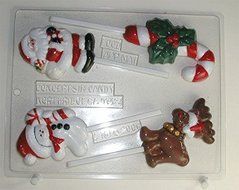 Christmas Assortment Lollipops - Christmas Candy Mold - C158