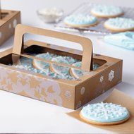 Wilton Kraft Snowflake Pattern Treat Boxes, 3-Pack