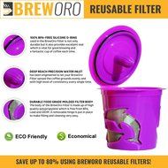 4 K-Cup Reusable Filters for Keurig 1.0 and 2.0 Brewers, K200, K250, K300, K350, K400, K450, K460, K500, K525C... N4