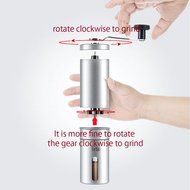 Firlar Premium Manual Coffee Grinder Stainless Steel Body Adjustable Ceramic Conical Burr Hand Crank Mill Grinds... N7
