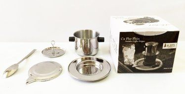 Vietnamese Style Coffee Infuser Phin Filter(Caphe Su Da)-Small Size-Hand Press N2
