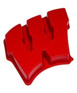 NCAA Wisconsin Badgers W Cake Pan with Stand, One Size, Red