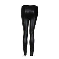 PHOTNO Black Women Stretchy PU Leather Trousers Skinny High Waist Leggings Pencil Pants N12