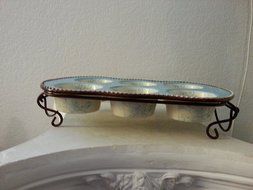 Ceramic Muffin/Cupcake Ovenware with metal stand by Temptations LLC N5