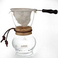 480 Cc Glass a Portable Steel Coffee Pot Combination Suit / Flannel Bags Manually Drip Coffee Drip Pot Ice Tool N3
