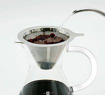 Pour over Coffee Filter Dripper by Ellien, Reusable Stainless Steel N2