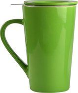 Asobu TEA TIME MUG SET a large 15 ounce loose leaf tea stainless steel infuser and porcelain mug with saucer (... N3