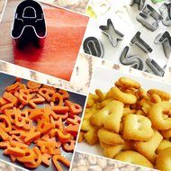 BlingKingdom - Stainless Steel 26 Piece Alphabet Letter Cutter Set Mould Mold Decorating Cutter Tool Set Biscuit... N2