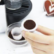 RECAPS Empty Nespresso Coffee Capsule Disposable Nespresso Capsules (240pcs) + Self Adhesive Aluminium Sticker... N3