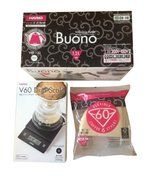 Hario V60 - 1.2 Liter Kettle, Scale &amp; 100 Filters All Sold Together N3