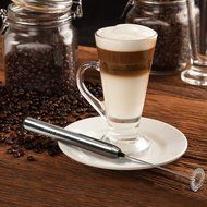 Savvy Coffee Handheld Milk Frother Wand with Stand N8