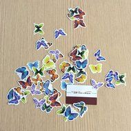 Winrase&reg; Pack of 50 Colorful Small Butterfly Party Decoration Cake and Cupcake Toppers N3