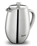 Quiseen Double Wall Stainless Steel French Press Coffee & Espresso Maker, 1 Liter - 34-Ounce (8 4oz Cups) N5
