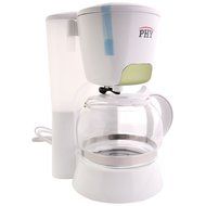 PHY Coffeemaker with Glass Carafe, Permanent Filter and Semi Transparent Water Tank (Orange) - 4-Cup/0.6L N8