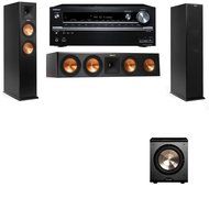 Klipsch RP-250F Tower Speakers-PL-200-3.1-Onkyo TX-NR838