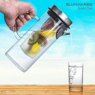 Bl&uuml;mwares Glass Pitcher with Infusion Core &amp; Airtight Stainless Steel Lid | Holds 1 Liter N5