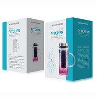 Bl&uuml;mwares Glass Pitcher with Infusion Core &amp; Airtight Stainless Steel Lid | Holds 1 Liter N6