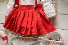 Fake Two Piece Long-Sleeved Strap Dress ,BeautyVan Baby Girl Outfit Lace Dress Layered Fake Two Piece Long-Sleeved... N5