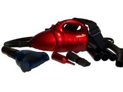 Readivac 36500 Powerful Portable Canister Vacuum with Shoulder Strap and Accessories Red - Corded