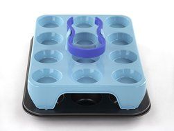 24 Count Cupcake Carrier Case / Holder With Non-Stick Cupcake Pan and Tong N2