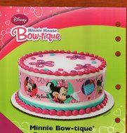 1 X Minnie Mouse Designer Prints Edible Cake Image