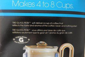 The Glass Perk Makes 4 to 8 cups percolator coffee pot N5