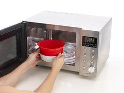 Lekue Individual Oatmeal Maker, Red N4