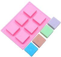 C-Pioneer Silicone Fondant Cake Mold square Soap Chocolate Candy Mould DIY Decorating N5