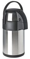 Focus Foodservice 908835PB Stainless Steel Vacuum Insulated Push Button Airpot,3.5L