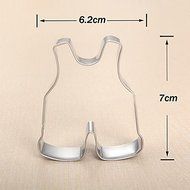 Sher Cute Children Baby Trousers Shape Cookie Cutters Set Fruit Cut Molds Stainless Steel N3