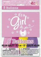 Cardboard Pink Clothesline Girl Baby Shower Cake Bunting Topper N12