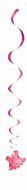 Cardboard Pink Clothesline Girl Baby Shower Cake Bunting Topper N13