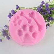 Sher Bone Feet Fondant Cake Chocolate Silicone Mold, Decoration Tools Bakeware N4