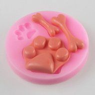 Sher Bone Feet Fondant Cake Chocolate Silicone Mold, Decoration Tools Bakeware N5